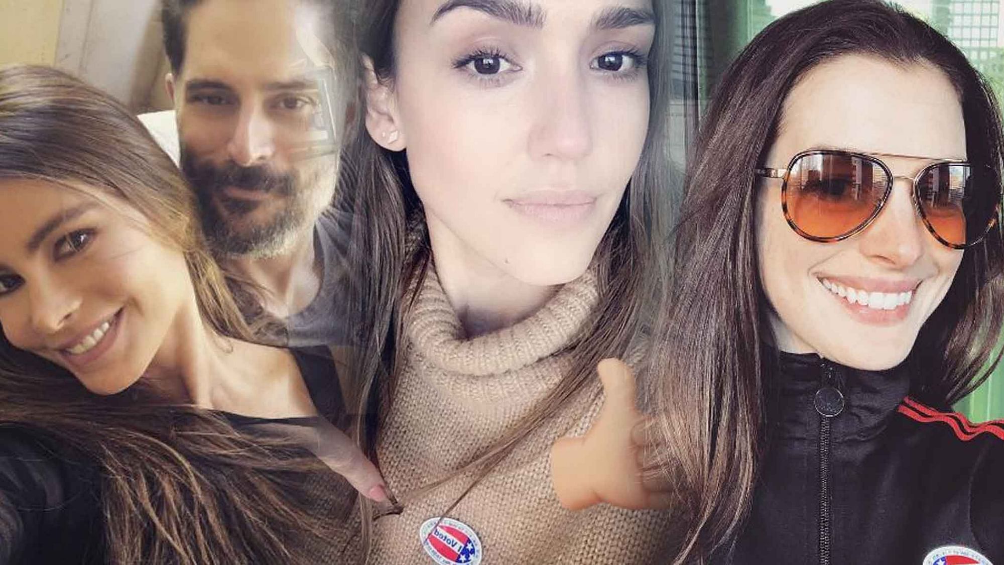 US Celebs take voting selfies during US elections. (The Quint/instagram)