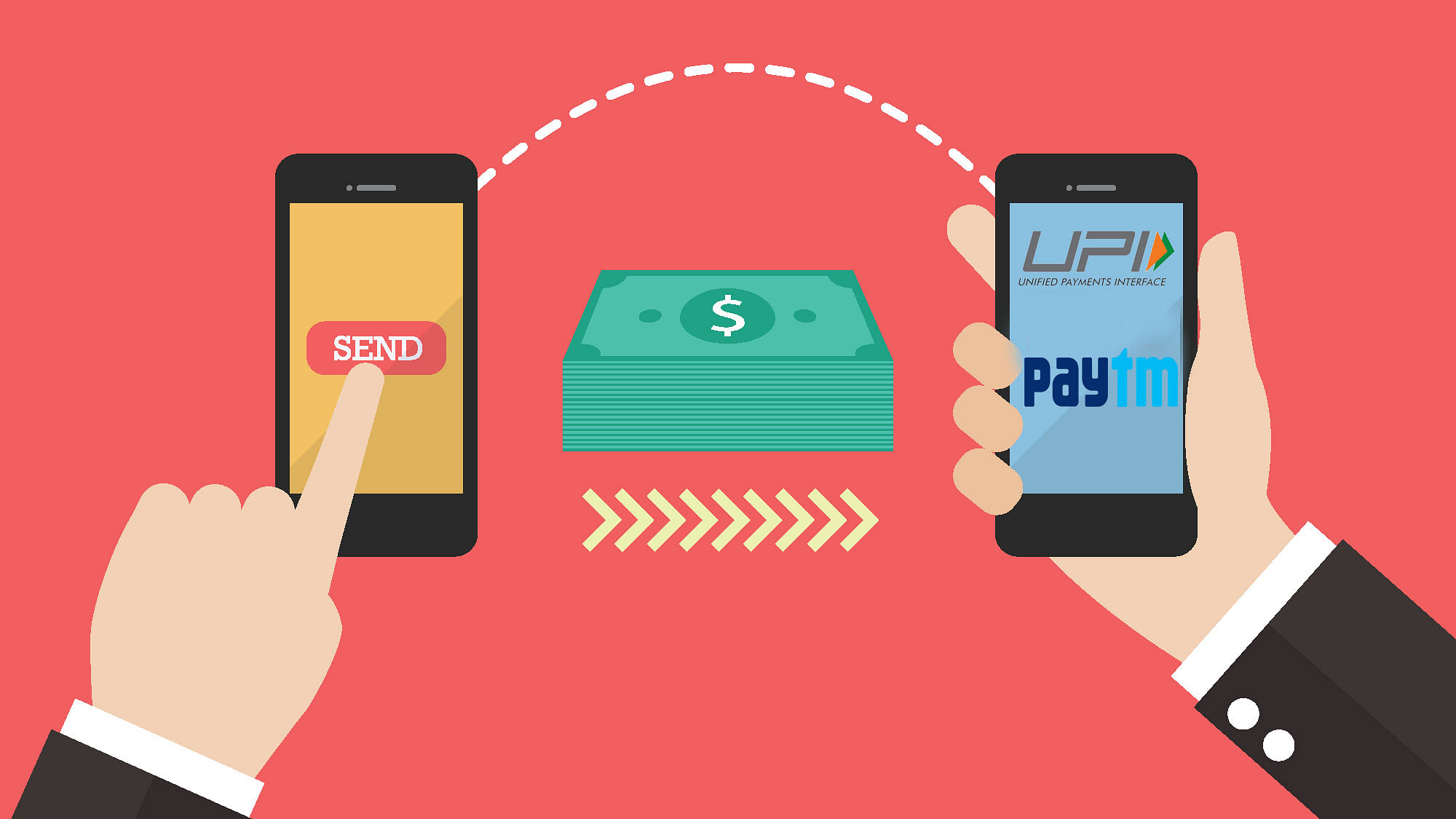 Time to make the call: Paytm or UPI for you? (Photo: <b>The Quint</b>)
