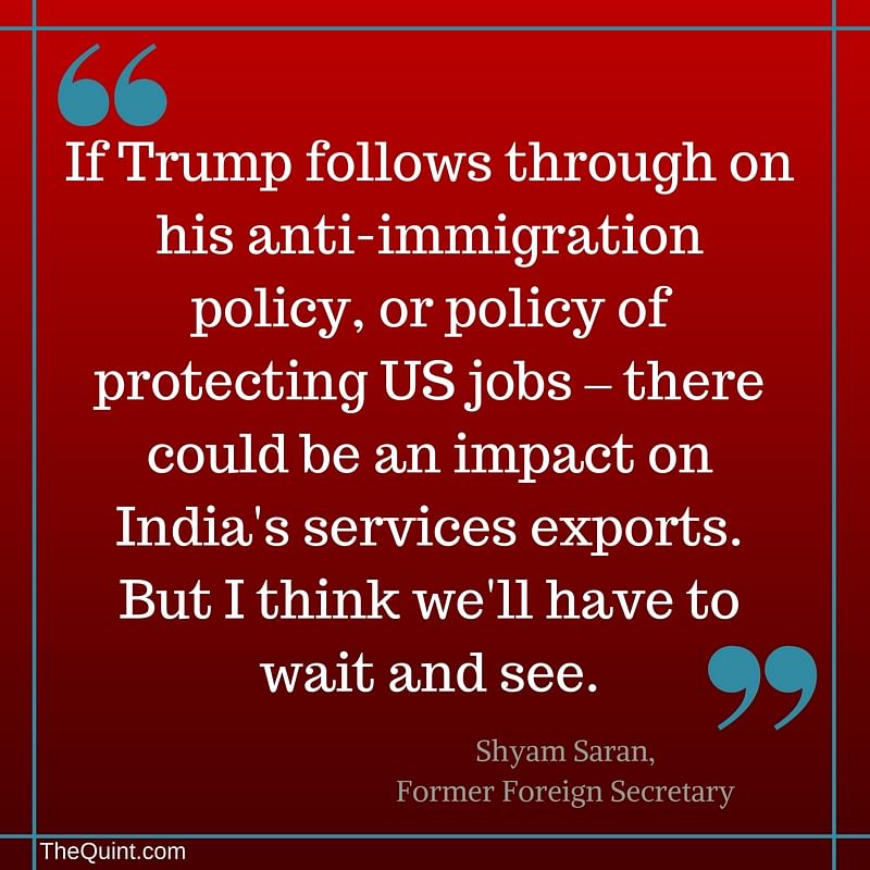 Ex-Foreign Secretary Shyam Saran on what the Trump presidency means for Indo-US ties, India’s IT exports & more. 