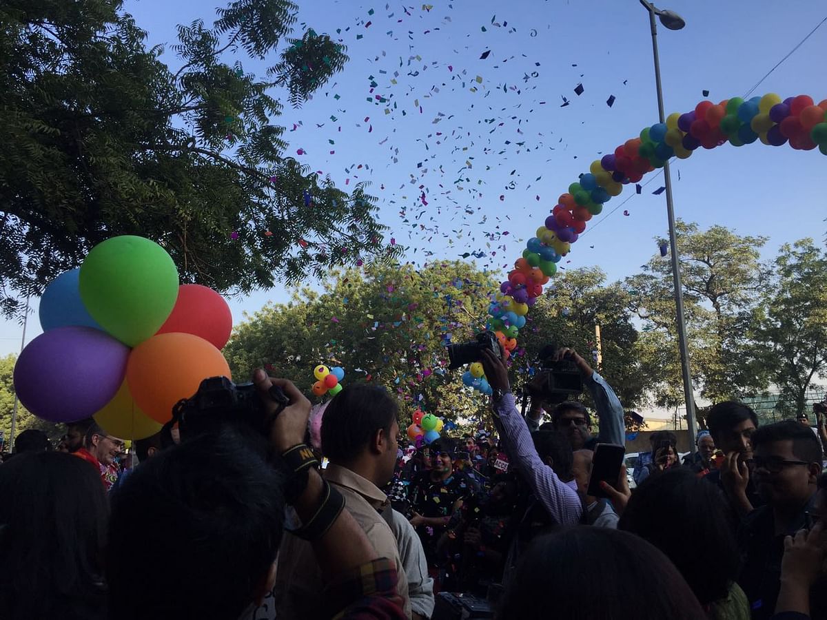 This is the ninth parade in Delhi Queer Pride Parade in which the LGBTQ members fight for equal rights.