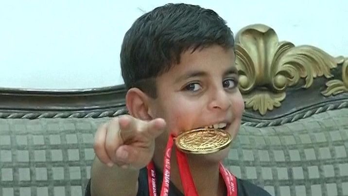 Hashim represented India in the Sub-Junior category in the championship held at Talkatora stadium in the national capital. 19 countries participated in the championship. (Photo: ANI screengrab)