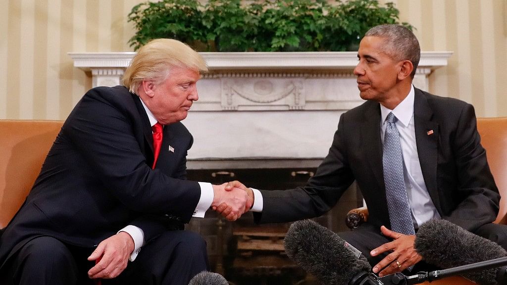 Donald Trump at the White House after his win, with President Barack Obama. (Photo: AP)