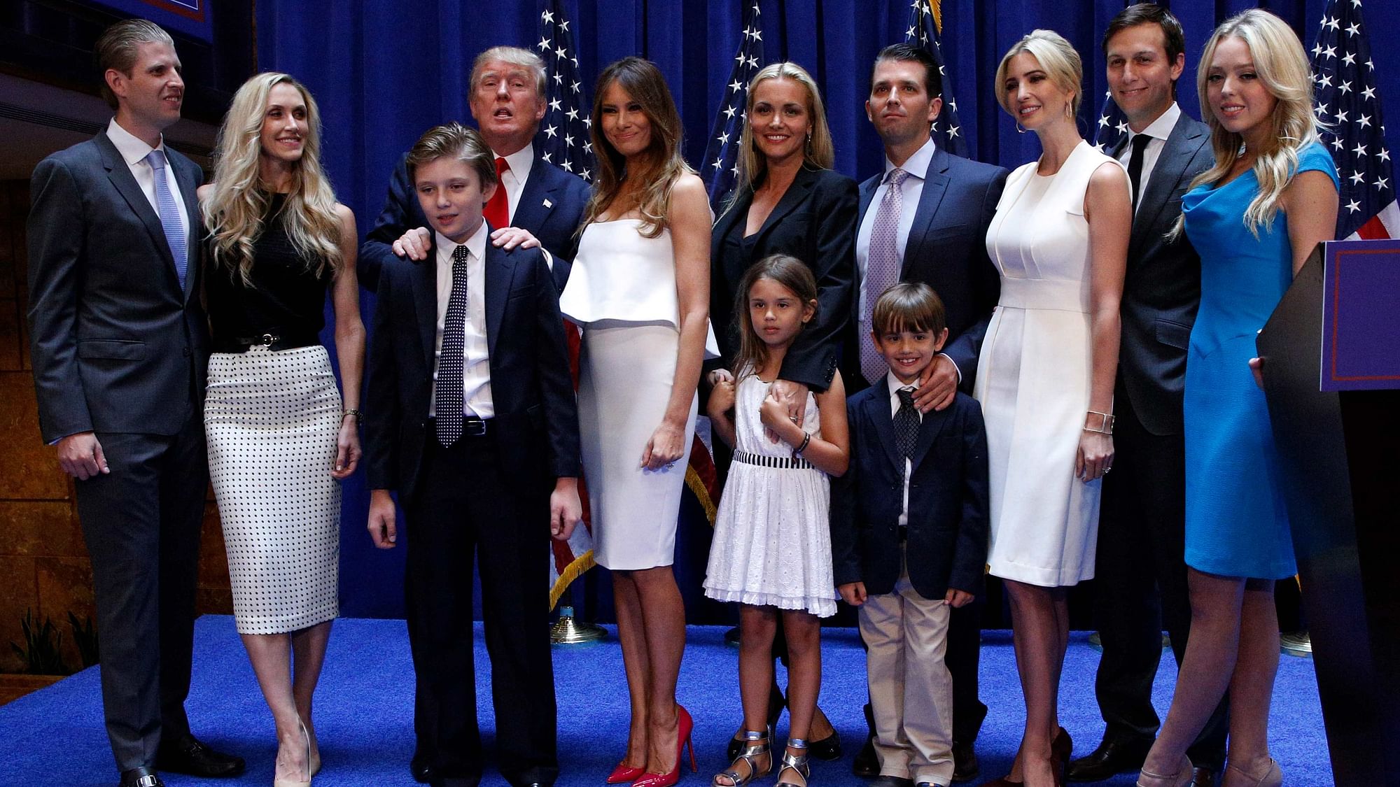 Donald Trump has five children from three marriages. (Photo: Reuters)