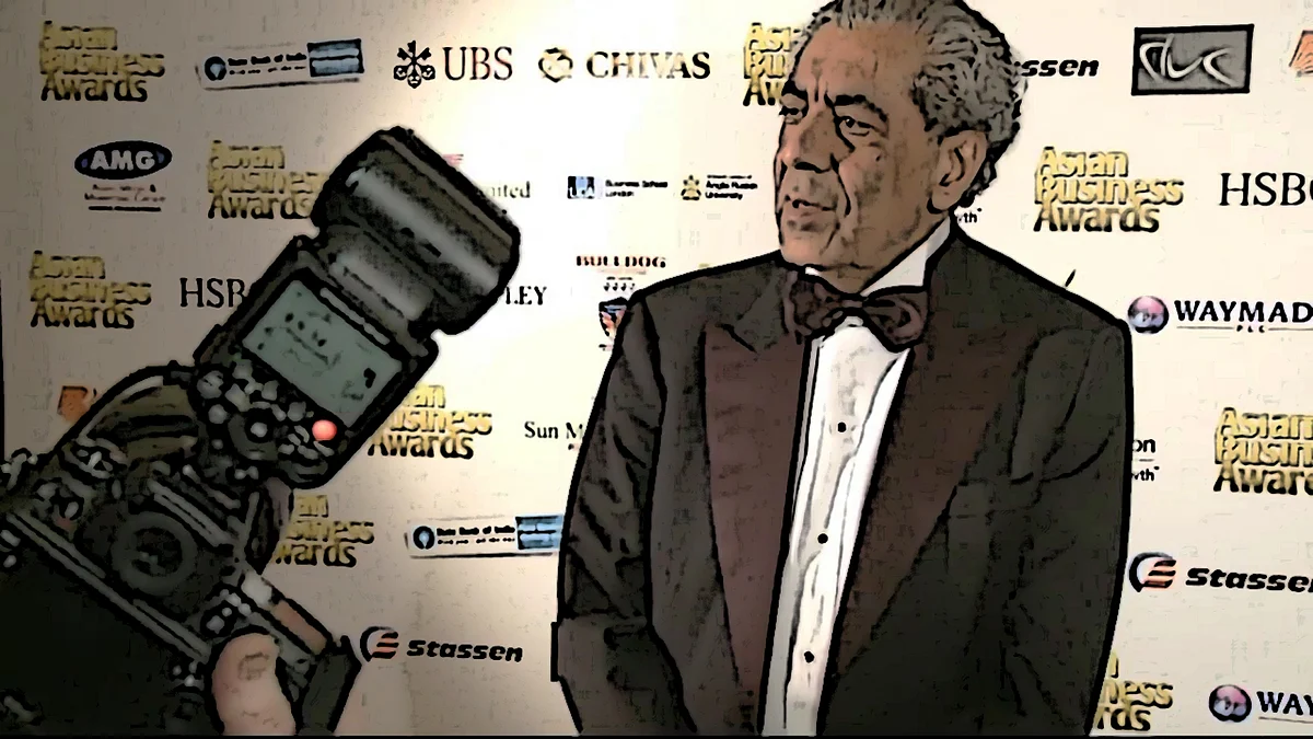 Sudhir Choudhrie is an Indian entrepreneur, philanthropist, former diplomat and alleged arms dealer. (Photo courtesy: <a href="https://vimeo.com/184843165">Vimeo</a> screenshot/Altered by <b>The Quint</b>)