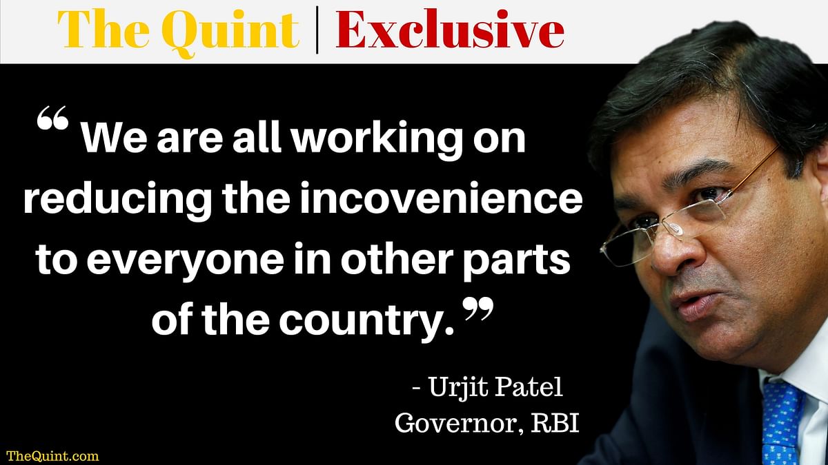 Banks have told the RBI that the situation in metros and other big cities has stabilised, said Governor Urjit Patel.