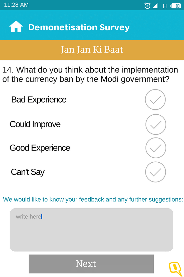 Seeing how the original survey leaves little space for disagreement with PM Modi, here is what he should have asked.