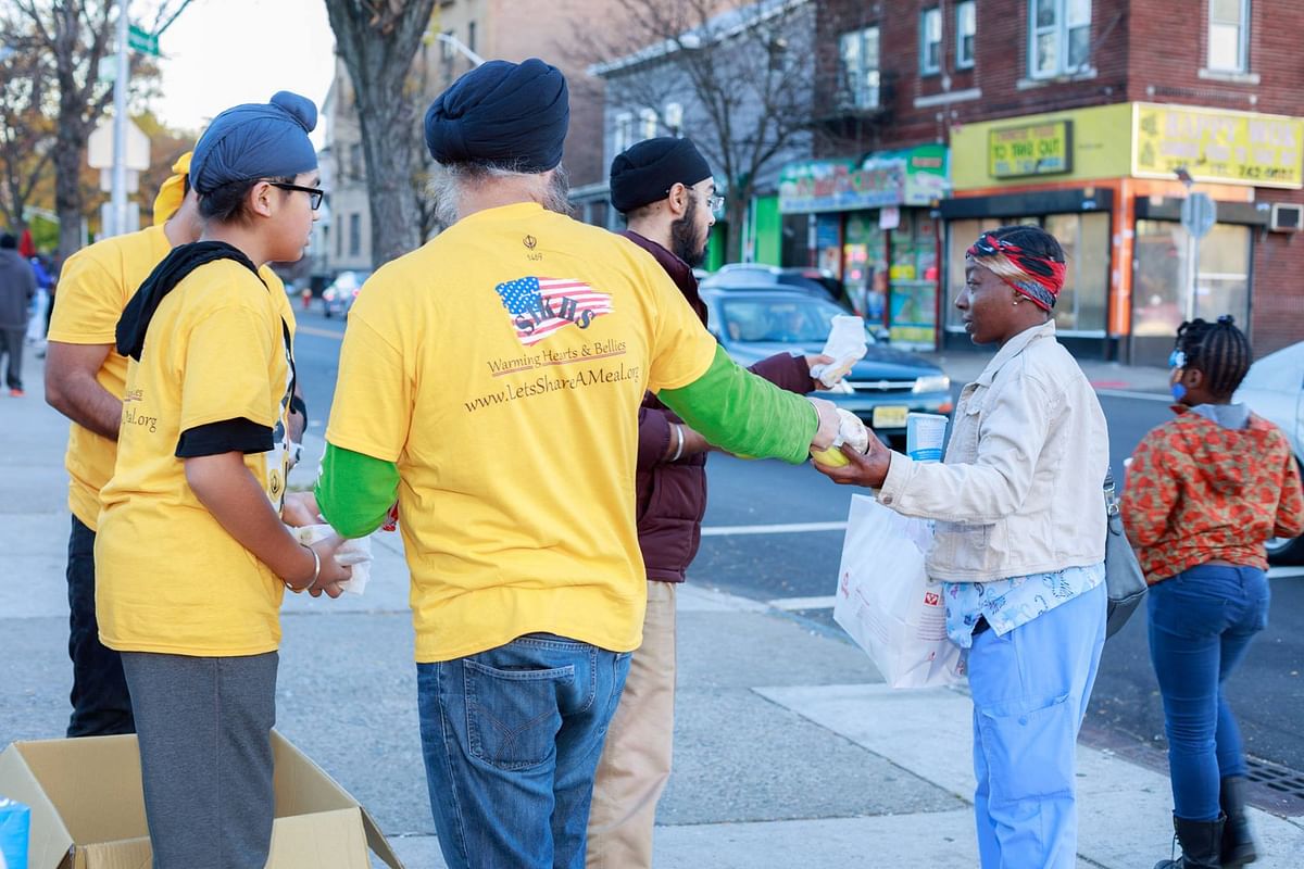 ‘Let’s Share a Meal’ was an event organised by the Sikh community in New Jersey to give food to the homeless.