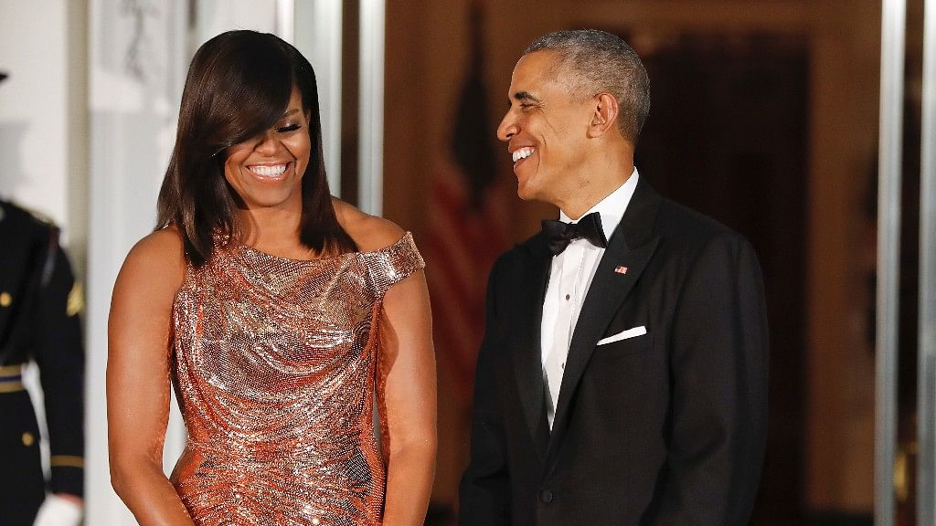President Barack Obama and first lady Michelle Obama.&nbsp;