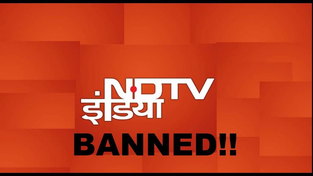NDTV calls the move by the government “shocking”. (Photo: NDTV/The Quint)