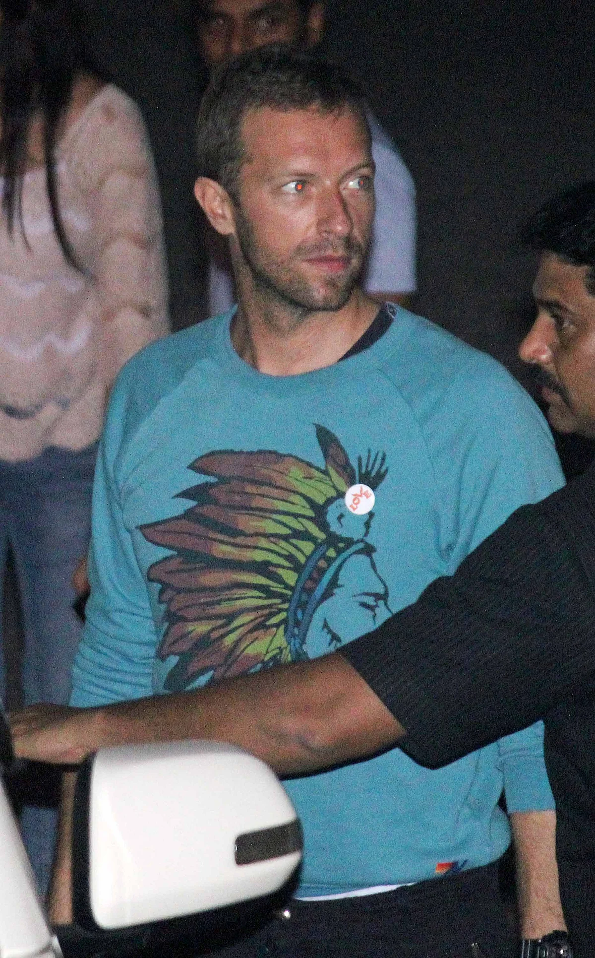 Spotted, the blue eyed boy: Chris Martin. (Photo: Yogen Shah)
