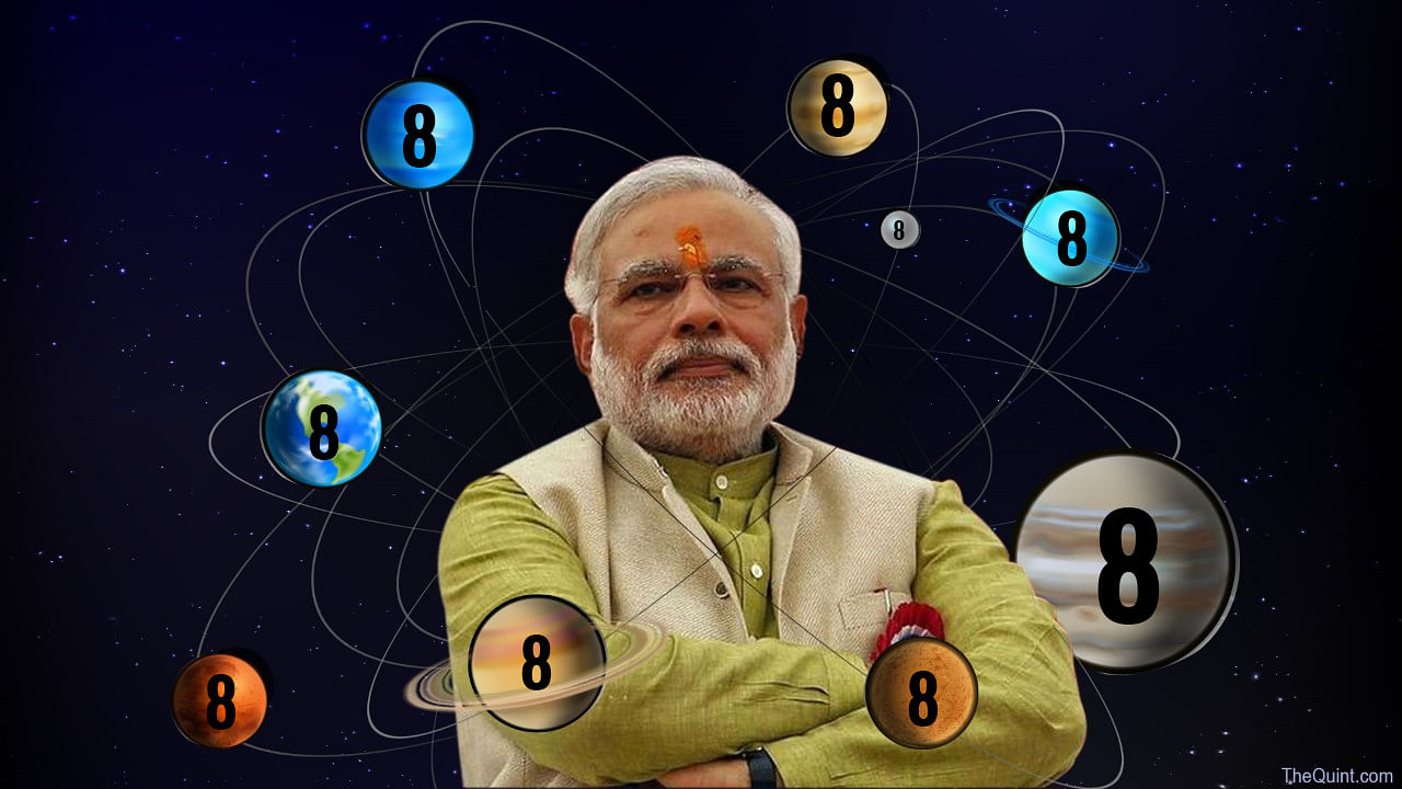 Numerology may have been the inspiration behind Narendra Modi’s 8 November announcement  to demonetise high-value currency notes. (Photo: Rhythum Seth/ <b>The Quint</b>)