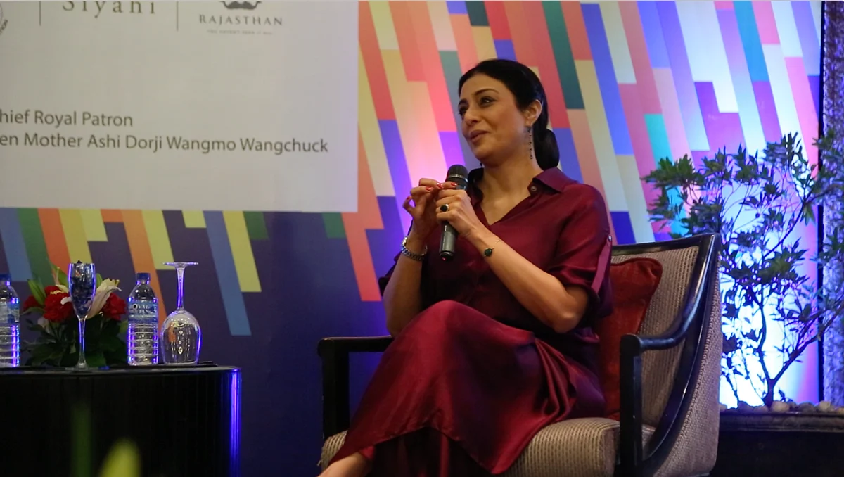 Tabu at Mountain Echoes Lit Fest 2016 in Bhutan. 