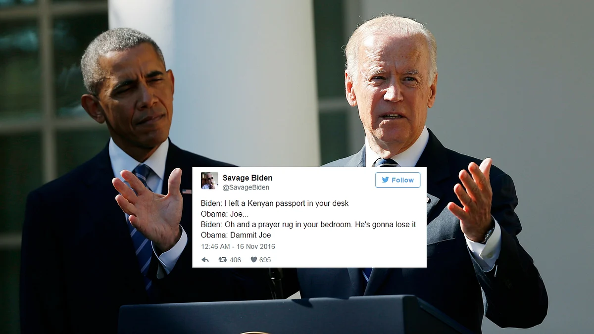 People Are Biden Farewell To Obama S White House Run With Memes