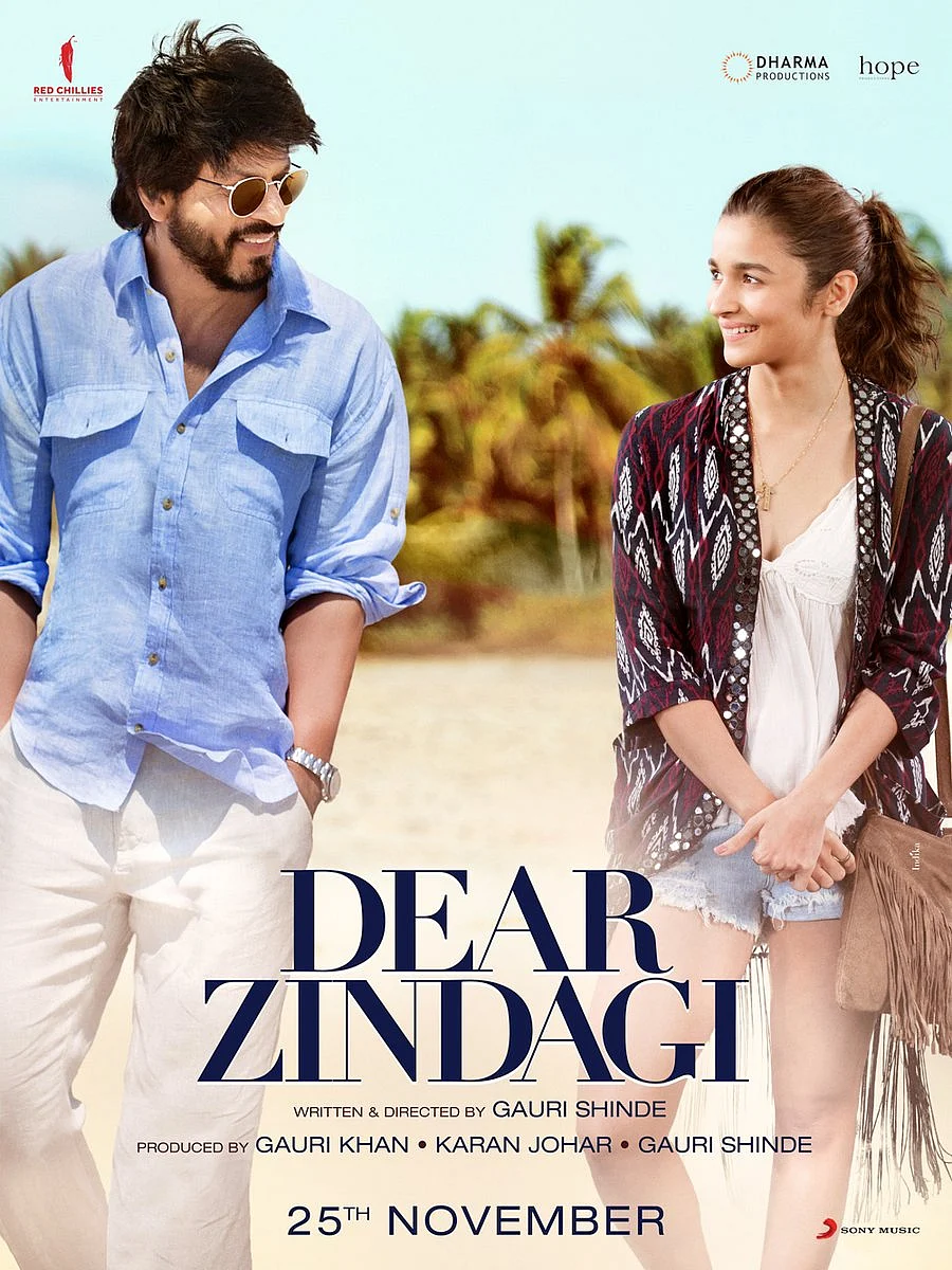 SRK and Alia in a poster of <i>Dear Zindagi</i>.