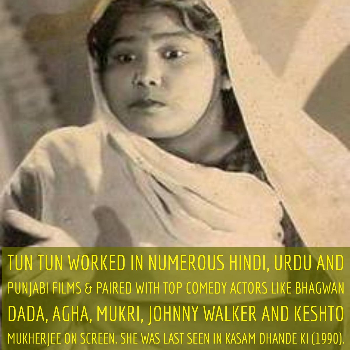 A tribute to the first female comedian in Bollywood on her birth anniversary. 