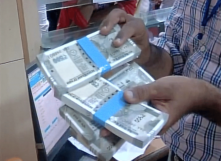 The notes hit ATMs and banks three days after the Rs 2,000 notes made their first appearance.