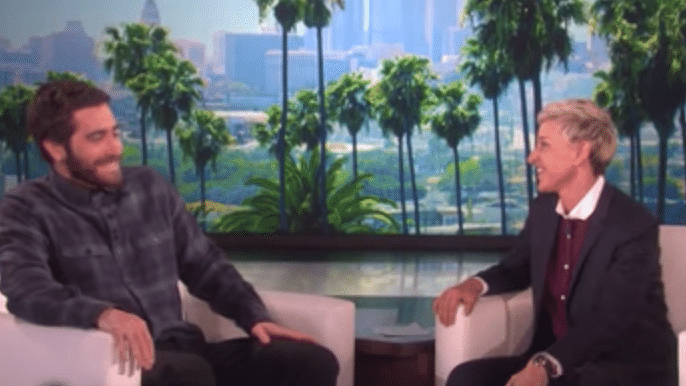 Jake Gyllenhaal and Ellen DeGeneres on ‘The Ellen DeGeneres Show.’ (Photo Courtesy: YouTube screengrab)