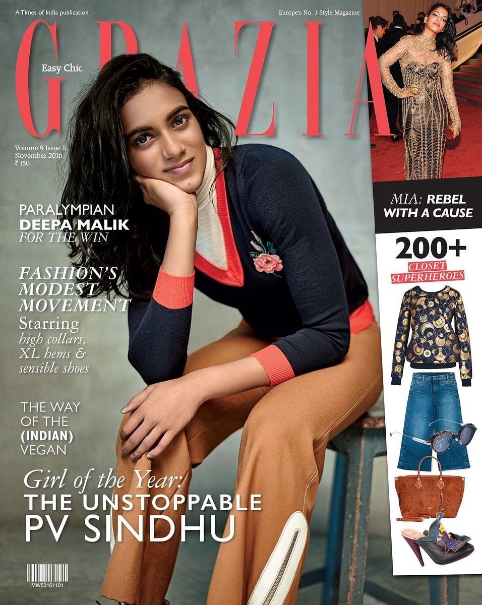 She is on the cover of Grazia this November and looks like an absolute diva.