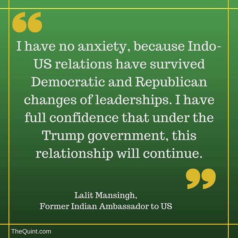 Former Indian Ambassador to the United States, Lalit Mansingh talks about his expectations from Trump’s presidency.