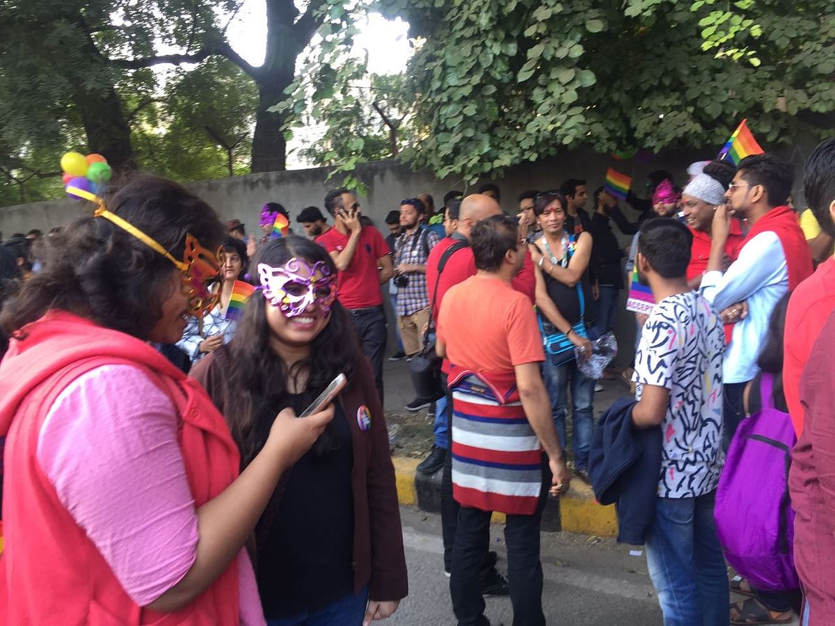This is the ninth parade in Delhi Queer Pride Parade in which the LGBTQ members fight for equal rights.