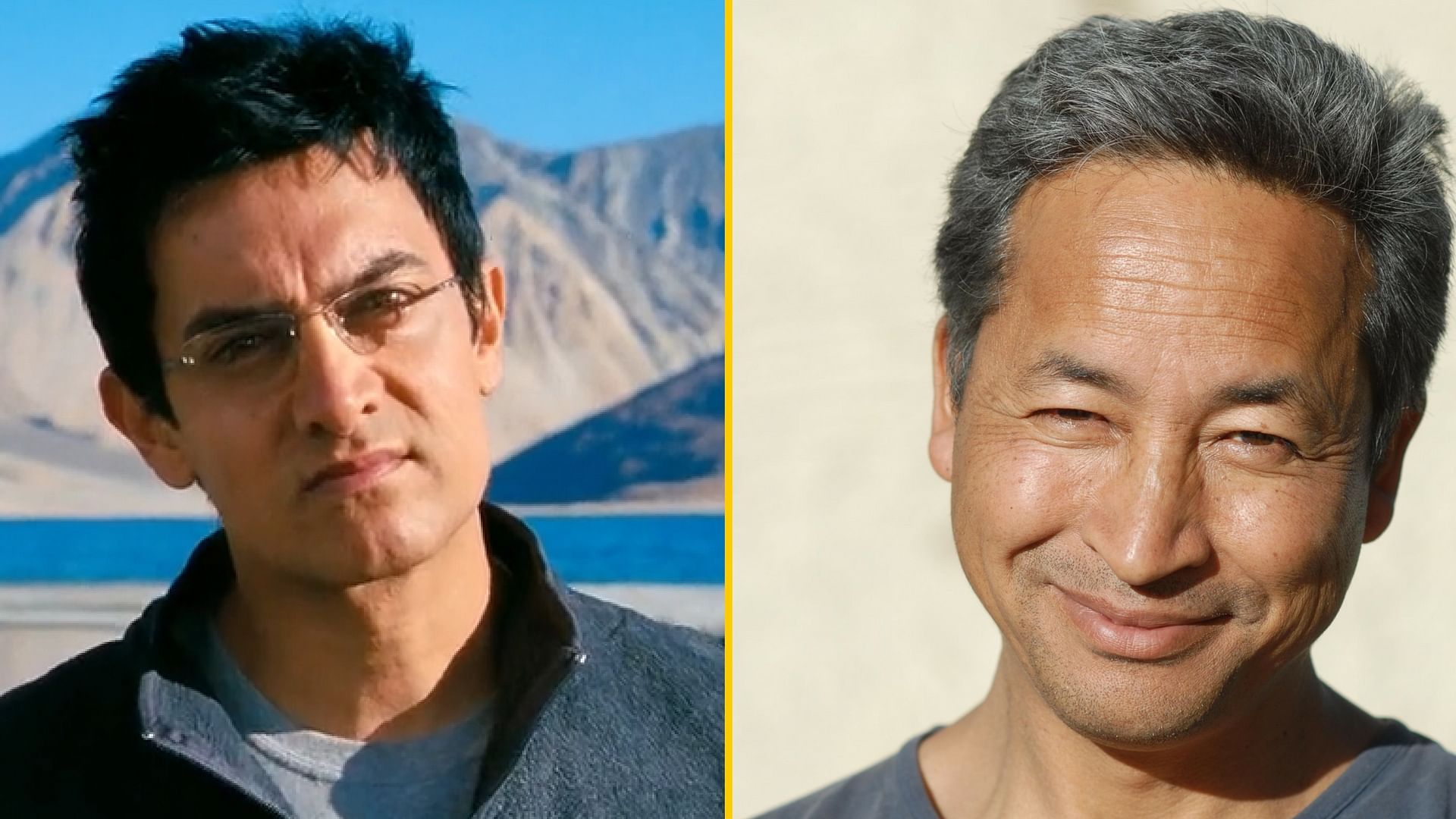 Aamir Khan’s role in <i>3 Idiots</i> was inspired from the life and work of educational reformer, Sonam Wangchuk. (Photo Courtesy: Twitter)