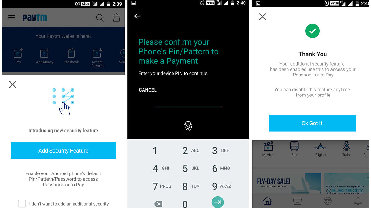 Now, your Paytm wallet is protected even if you misplace your phone.