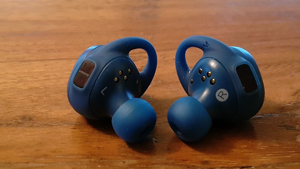 Samsung’s Gear IconX wireless fitness wearable is its answer  to Apple’s Airpods.
