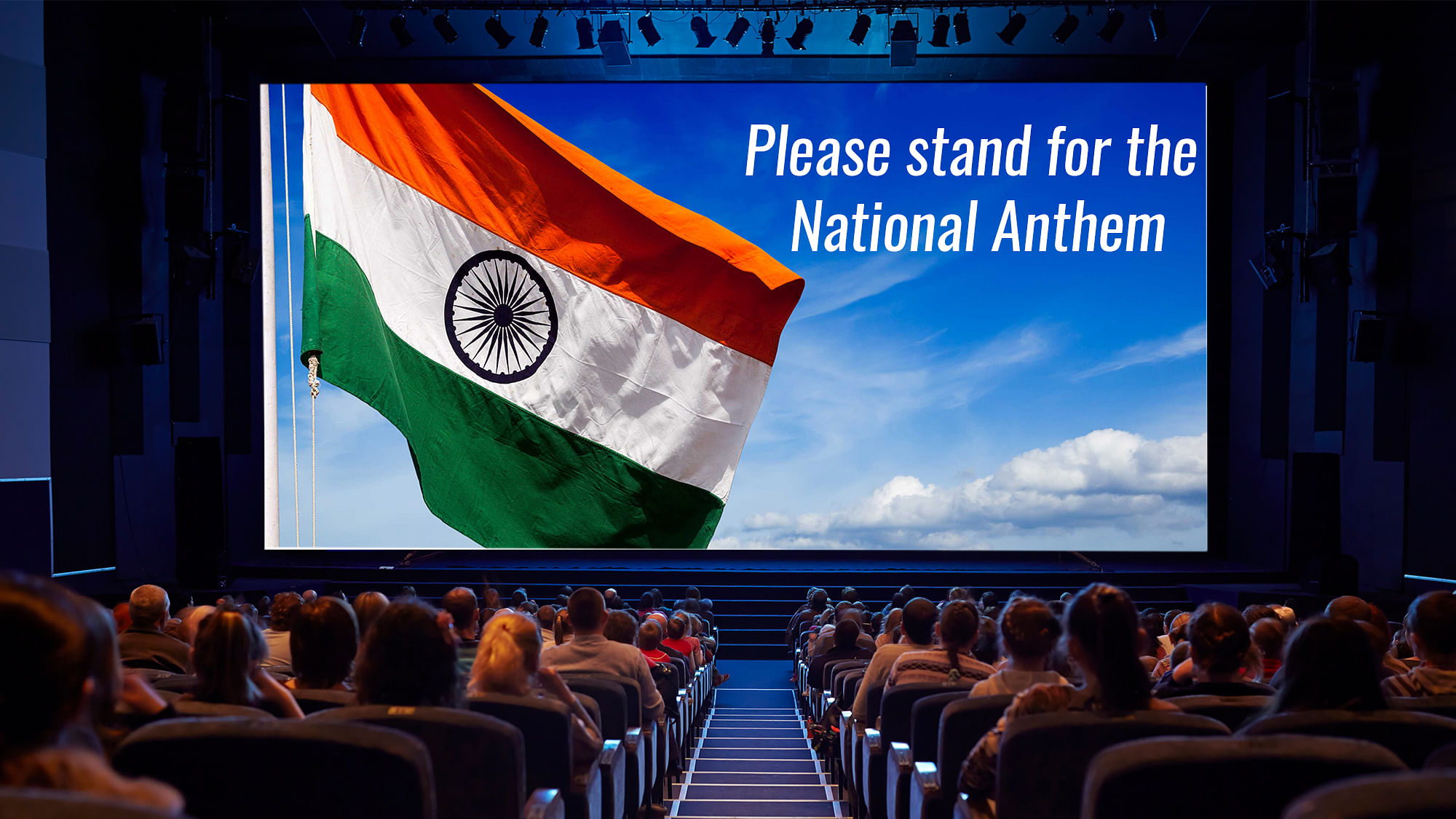An FIR has been registered against the two students for allegedly disrespecting the national anthem.