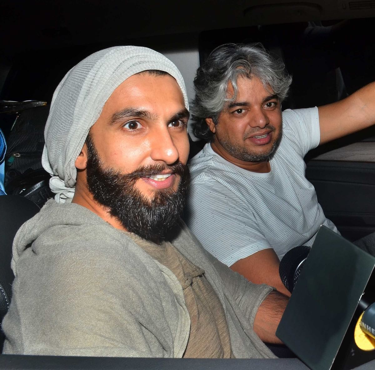 Catch pictures of Ranveer and Deepika out on a movie date.
