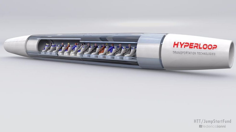 

A Hyperloop runs faster than an aircraft and can achieve speeds of 1,120 kmph. (Photo Courtesy: Hyperloop Transportation Technologies)