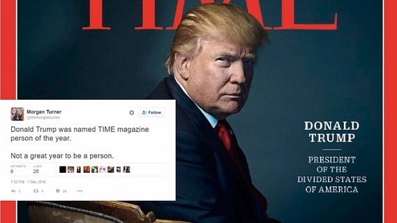 A month after the US Presidential elections, Donald Trump has now been named as Time Magazine’s Person of the Year. (Photo altered <b>The Quint</b>)