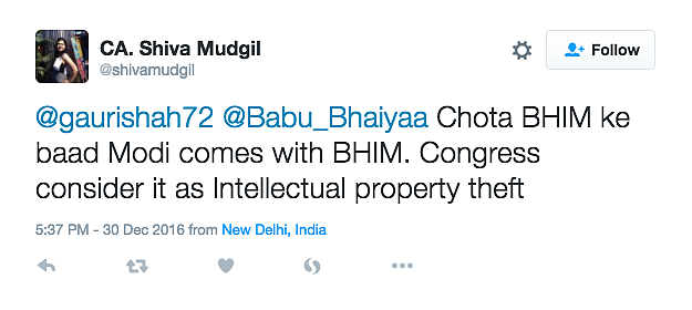 ‘Will RaGa Create a Chhota Bheem App?’: Twitter on Modi’s BHIM App
