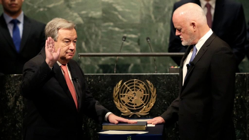 Guterres Sworn in as New UN Secy General, Calls for Gender Parity