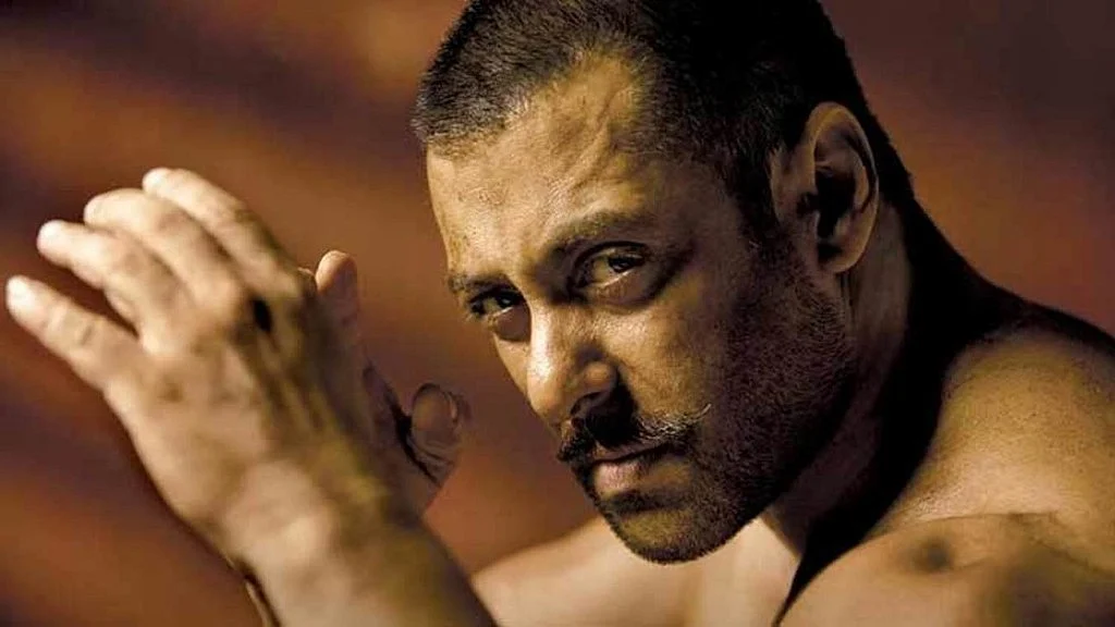 Salman Khan in a still from <i>Sultan</i>.