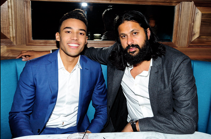 Devon Terrell who plays the young Barack Obama with director Vikram Gandhi. (Photo courtesy: Twitter)