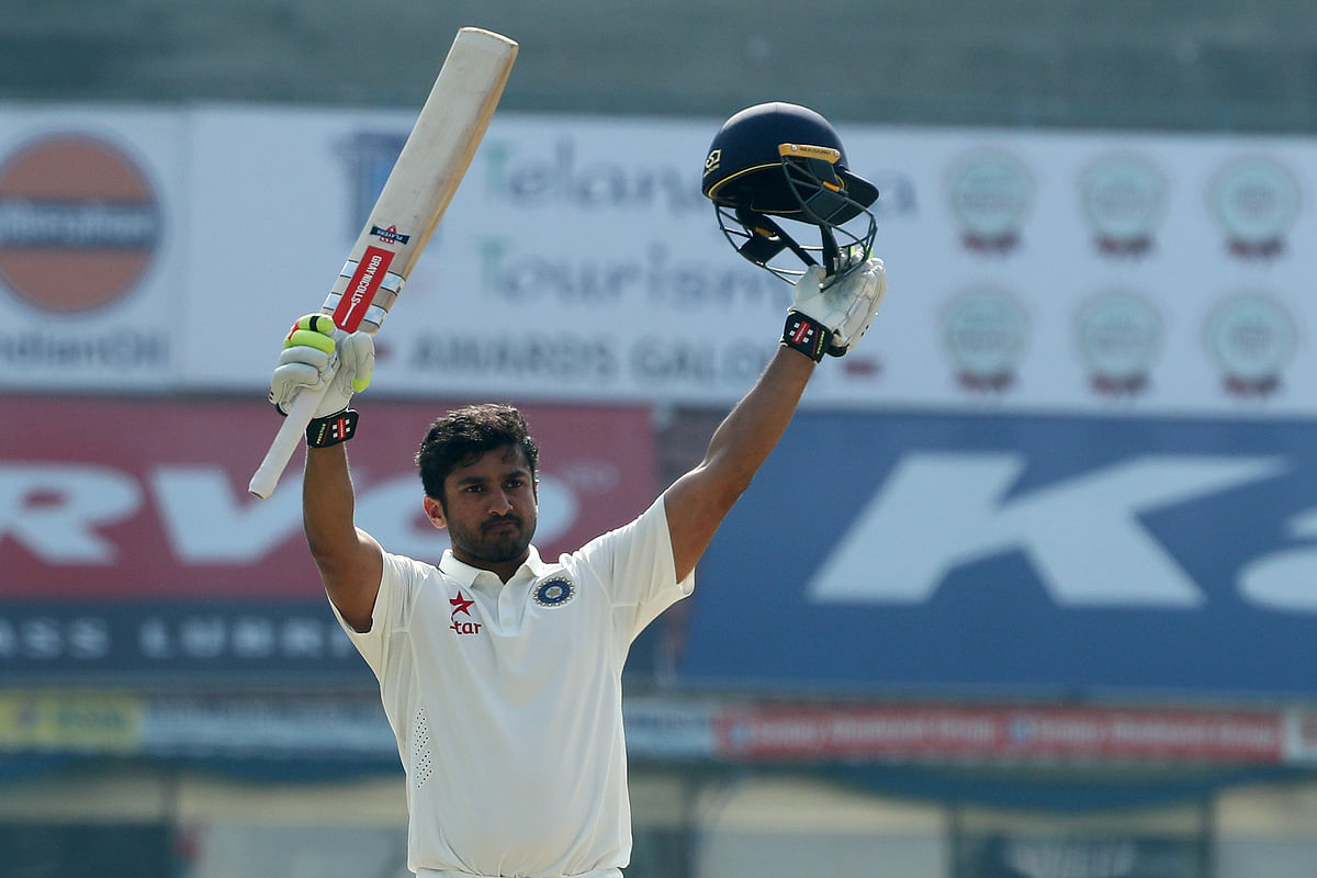 Karun became the second Indian after Virender Sehwag to score a triple century in Tests.