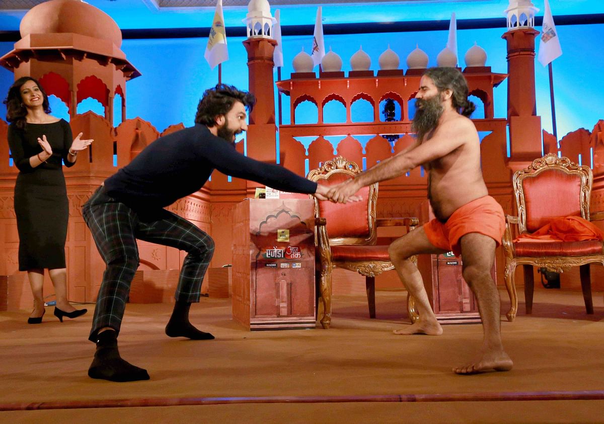 These Ranveer Singh - Baba Ramdev pics will make your day.