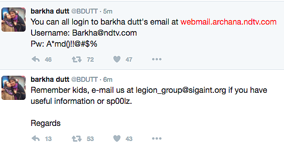 After Mallya, Barkha Dutt & Ravish Kumar’s Twitter Accounts Hacked