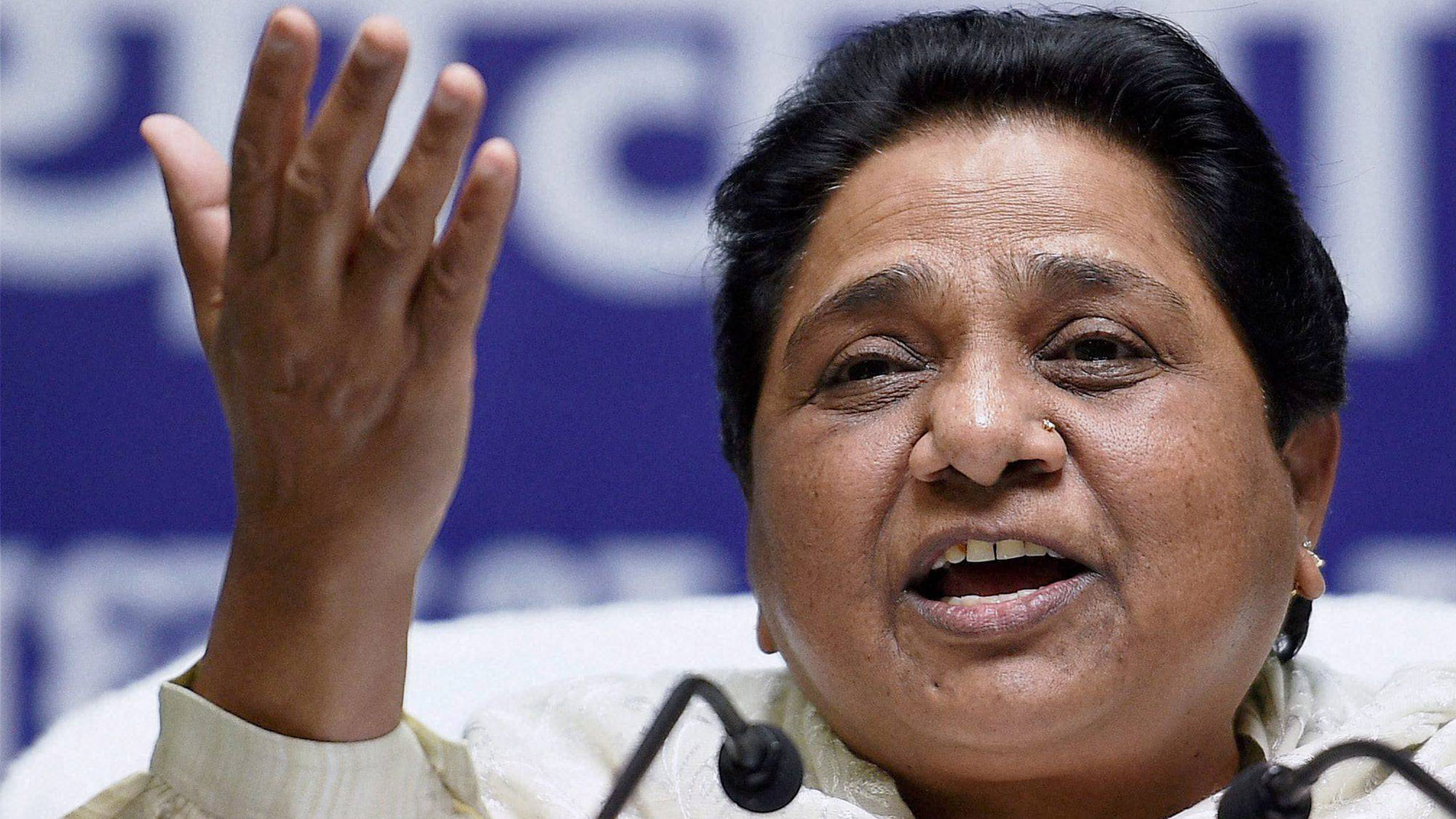 BSP Supremo Mayawati hit out at the SP and the BJP on Monday. (Photo: PTI)&nbsp;