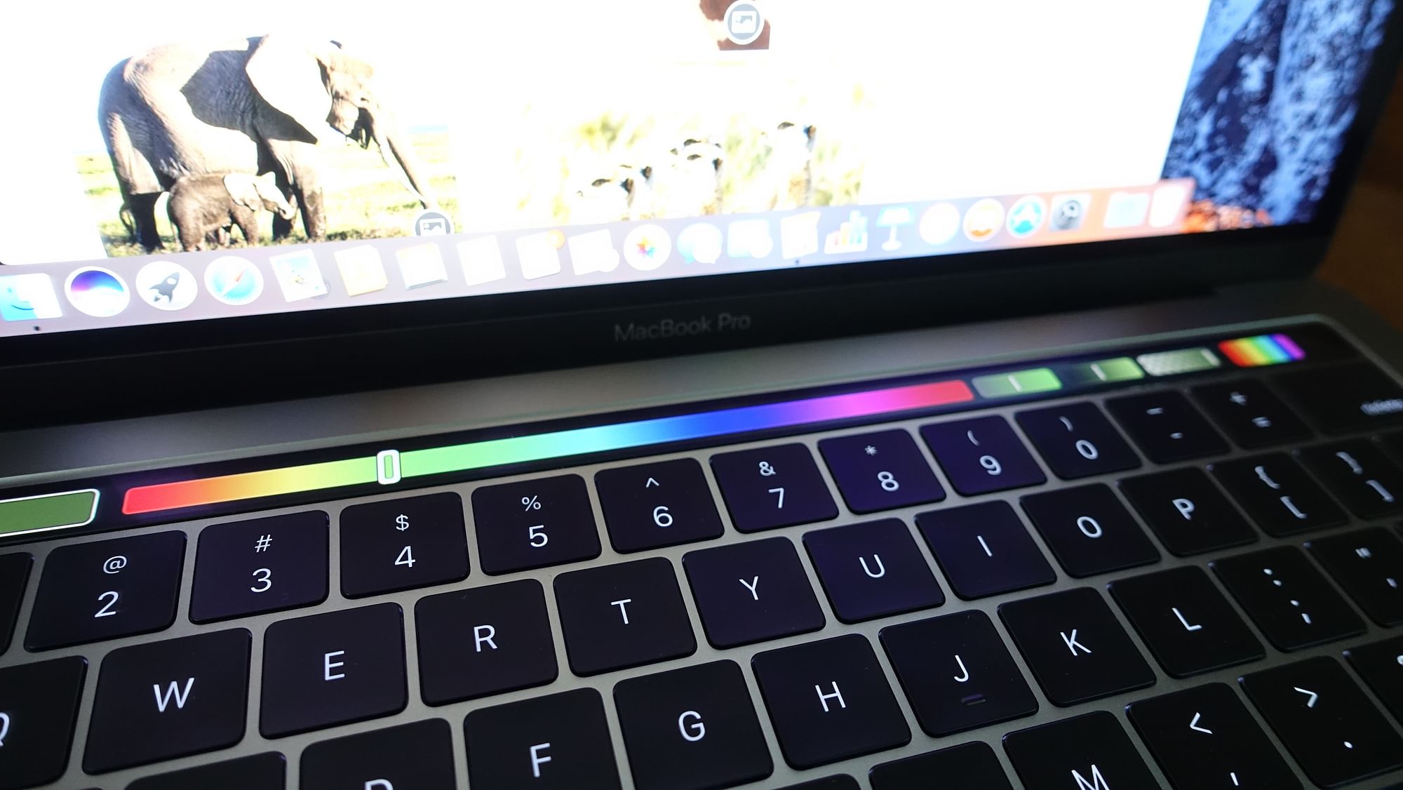 Apple’s 2016 MacBook Pro comes with Touch Bar. (Photo: <b>The Quint</b>/@2<a href="https://twitter.com/2shar">shar</a>)