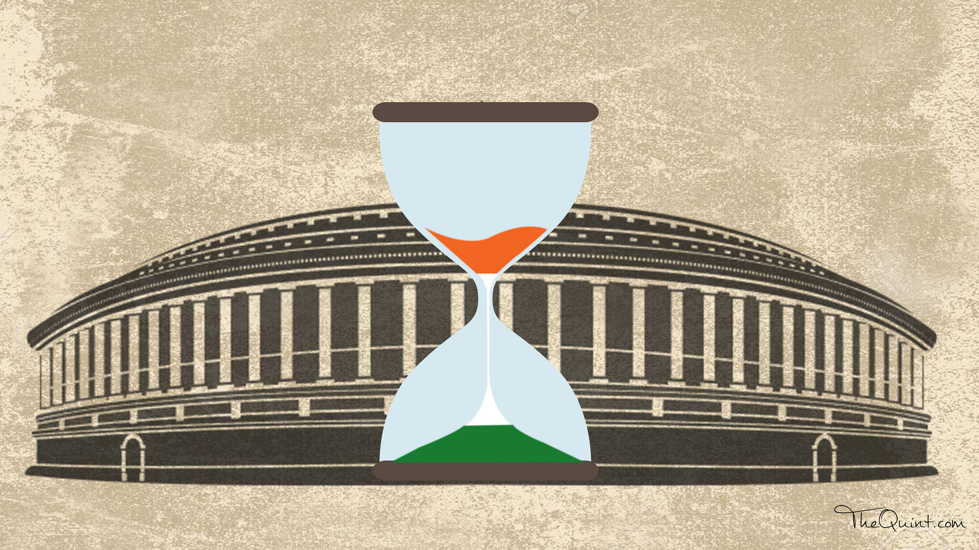 The month-long winter session of Parliament which concluded on Friday was a wash-out with negligible business being conducted. (Image: <b>The Quint</b>)