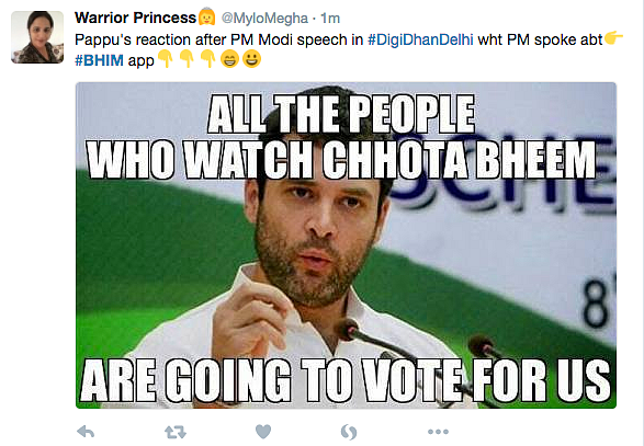 ‘Will RaGa Create a Chhota Bheem App?’: Twitter on Modi’s BHIM App