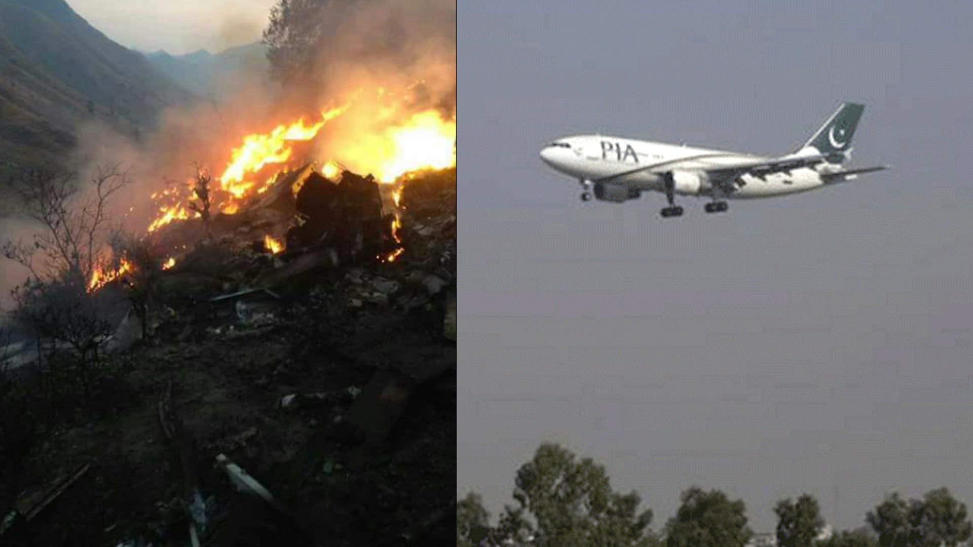 Pakistan International Airlines (PIA) flight PK 661 disintegrated into pieces killing 42 people and five crew members. (Photo: altered by <b>The Quint</b>)