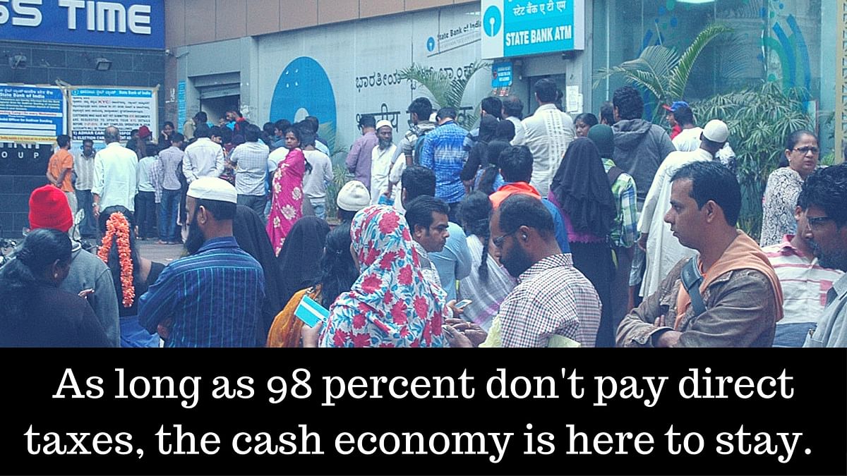 A cashless economy is a far-fetched dream in India without any substantive tax reforms, writes Gautam Mukherjee.