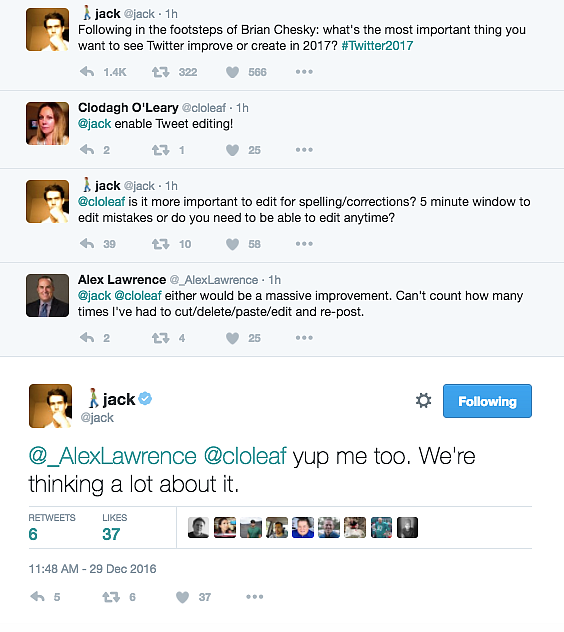 You May Now Be Able Edit Your Tweets: Twitter CEO Jack Dorsey