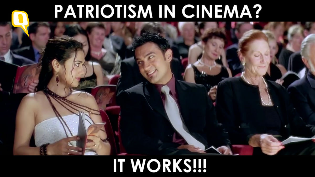 The Supreme Court has made the National Anthem mandatory before  movies. How’s it going to work? Like this probably.
