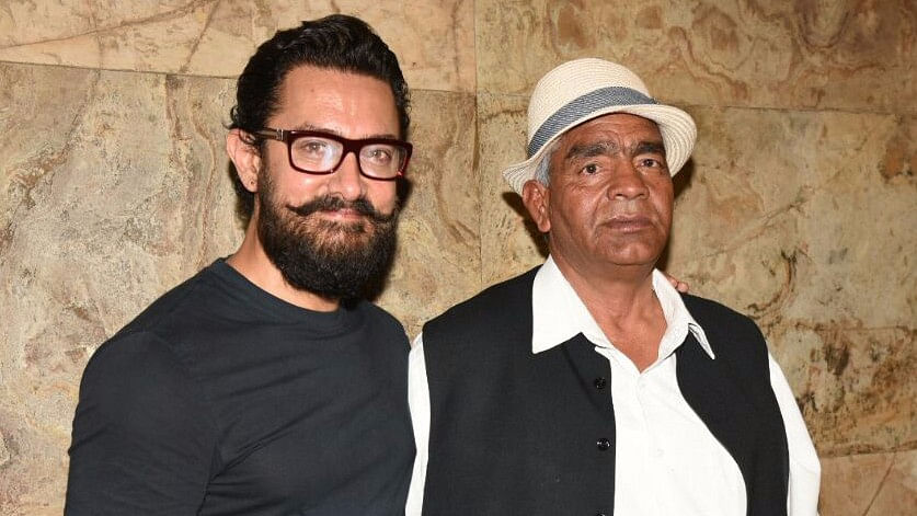 Aamir Khan with Mahavir Singh Phogat. (Photo: Yogen Shah)