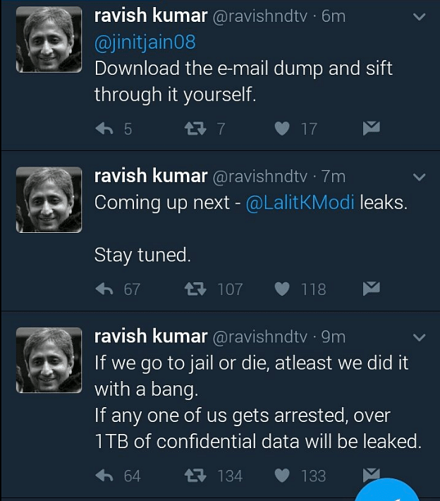 This comes only days after Rahul Gandhi’s and Vijay Mallya’s Twitter accounts were hacked.