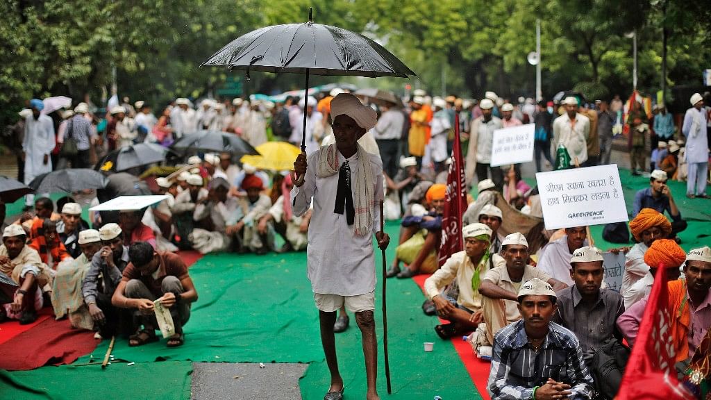 

A file photo of farmer-protest in New Delhi on  8 August  2013. (Photo: Reuters)