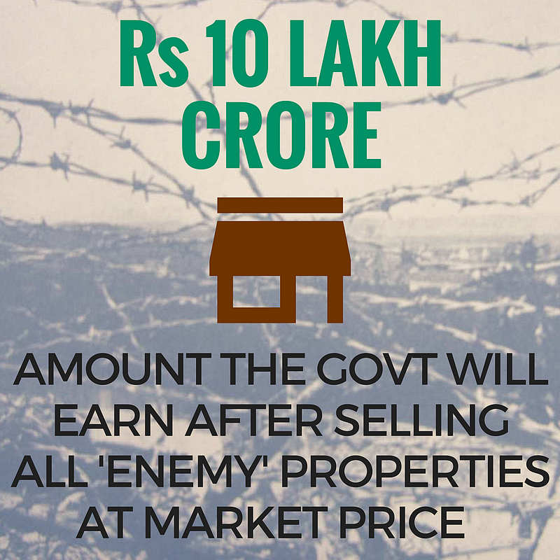 How much money the government will make if ‘Enemy’ Properties are sold. 